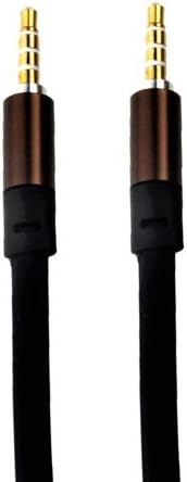 Replacement Cable for Dr. Dre Headphones Monster Solo Beats Studio / Apple iPod/ iPhone 5/ iPhone 4S/ iPhone 4/ iPhone 3GS and iPhone 3 1.2m (Full Black)