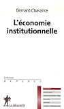 L économie institutionnelle