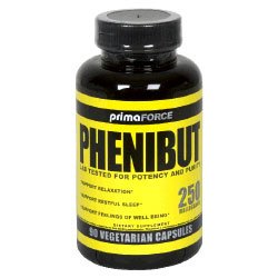 Phenibut-Primaforce Relaxation Supplement, (2 Pack) 250mg 90 Vegitarian Capsules