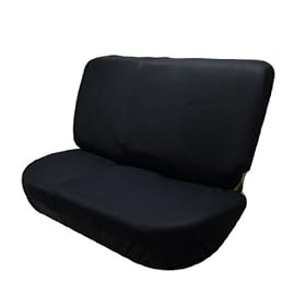 FH-FB050R010 Flat Cloth Univerisal Bench Seat Covers Black Color