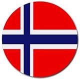 Norway Flag Round Mouse Pad