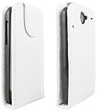 GreyMobiles Executive WHITE Clip & Flip Case For HTC Desire WITH SCREEN PROTECTOR