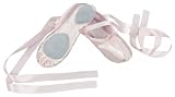 Zoom Produkt-Bild: Ballettschl&auml;ppchen aus Satin, geteilte Ledersohle, rosa