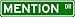 MENTION Street Sign ~ Personalized Family Lastname Novelty Sign ~ Gameroom, Basement,...