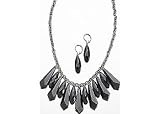 Lifestyle Studios Black Facet Linear Bead Set