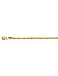 CleverEves 18Kt Yellow Gold Wheat 2.5mm Bracelet