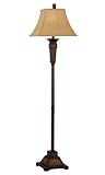 Kenroy Home 20531WTR Ellis Floor Lamp in Weathered Teak Rattan