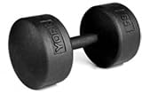 York “Legacy“ Solid Round Professional Dummbell - Black 65 lb