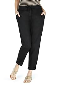 Pure Linen Peg Leg Trousers