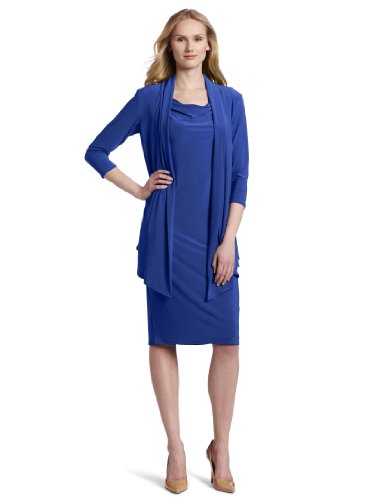 Jones York Womens Mock Jacket Dress Blue 16 by Jones New York