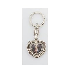 Heart Shaped Key Chain - Divine Mercy - MADE IN ITALY