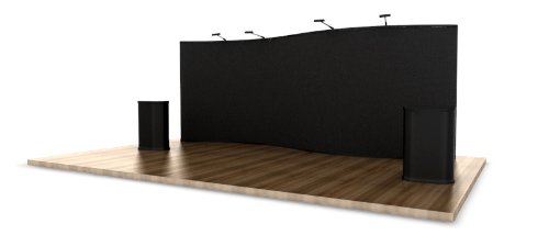 Trade Show Display Pop Up Booth Exhibit - 20 Serpentine Fabric **FREE SHIPPING**