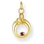 14k Hearts of Promise Created Ruby Birthstone Charm - JewelryWeb