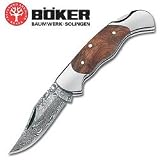 Lady, Burl Handle, Damascus Blade, Plain
