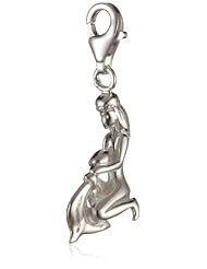 VINANI brand Germany 925 Sterling Silver Charm Pendant Zodiac Sign Aquarius shiny HWM