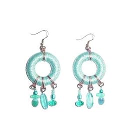 Azure Fiber Earrings