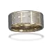 Jewelry : Zirconium Plated Tungsten Carbide Men's Ring with Cross Design (10mm)