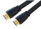 picture of 5m Flat HDMI Cable - Premium Quality / 24k Gold Plated / 1080p / v1.3 (the latest) / Audio / Video / Lead / Shielded