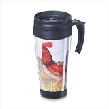 Country Rooster Chicken Commuter Mug Cup
