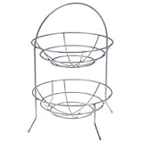 Two-Tier Chrome Fruit Basket