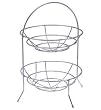 Two-Tier Chrome Fruit Basket
