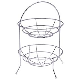 2-Tier Chrome Fruit Basket