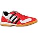 adidas Men's Super Sala IX Soccer Shoe,Poppy/Black/Silver,10 M