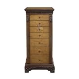 Powell Masterpiece Antique Parchment Hand Painted Jewelry Armoire -PO582314