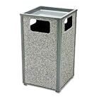 Indoor Outdoor Sand Urn Receptacle, 24 Gallon, 18x32, Natural Stone, Gray URIR18SU2000