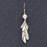Sterling Silver Fancy Drop Earrings - Pair