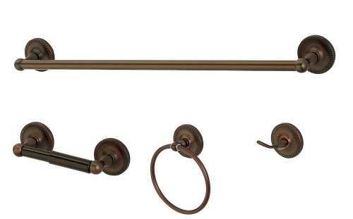 Ultra Hardware 27532 Antigua 4-Piece Bath Accessory Set, Bronze