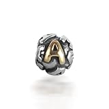 Bling Jewelry 925 Sterling Silver Letter A Alphabet Bead Screw Core Chamilia Pandora Bead Charm Style