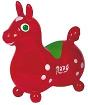 Inflatable 'Rody Horse' Children's Rocking Horse: Color is Italian Red *LImited Edition*