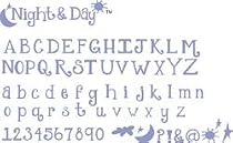 Sizzlits Alphabet Die Set: Night & Day