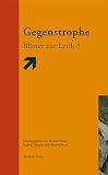 Produkt-Bild: Gegenstrophe: Bl&auml;tter zur Lyrik 1