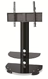 Duronic TVS212BB Glass Floor 30″-50″ TV Stand and Swivel Bracket. Suitable for LCD, Plasma, Led, 3D TV’s 32″ 37″ 40″ 42″ 46″ 50″