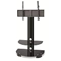 Duronic HC212BB Glass Floor 30"-50" TV Stand and Swivel Bracket. Suitable for LCD, Plasma, Led, 3D TV's 32" 37" 40" 42" 46" 50"