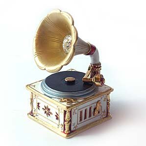 Vintage Record Player Box