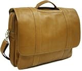 Piel Leather Traditional Flap Portfolio Briefcase