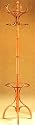 Oak Finish Coat & Hat Rack With Umbrella Holder