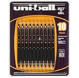 IMAGE OF Uni-ball 207TM Gel Pens, 0.7mm, Black - 10 ct