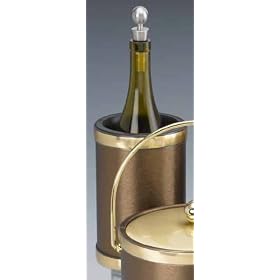 Kraftware 46878 Brushed Silk - Bronze Deluxe Wine Chiller by Kraftware
