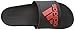 adidas Men's Adilette SC Slide Sandals, Core Black/Vivid Red/Core Black, 10