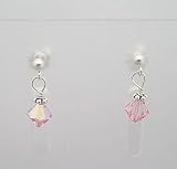 Light Rose Swarovski Crystal Earrings