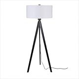 Woody Floor Lamp Finish: Black Wood, Shade Finish: Driftwood Silk Glow