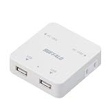 BUFFALO OAタップ&USB充電 2ピン2個口タップ&USB充電2ポート ホワイト BSTA22AUWH