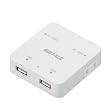 BUFFALO OA�^�b�v&USB�[�d 2�s��2���^�b�v&USB�[�d2�|�[�g �z���C�g BSTA22AUWH