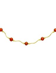 14K Gold Pearl Beaded Necklace 19"