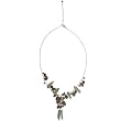 Handmade Kyanite, Garnet, Pearl & Sterling Silver Necklace