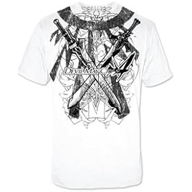 Devil May Cry 4 Swords Style E Video Game Adult White T-Shirt